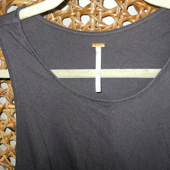 free people long tank size small dark gray 100% cotton - Picture 5 of 11